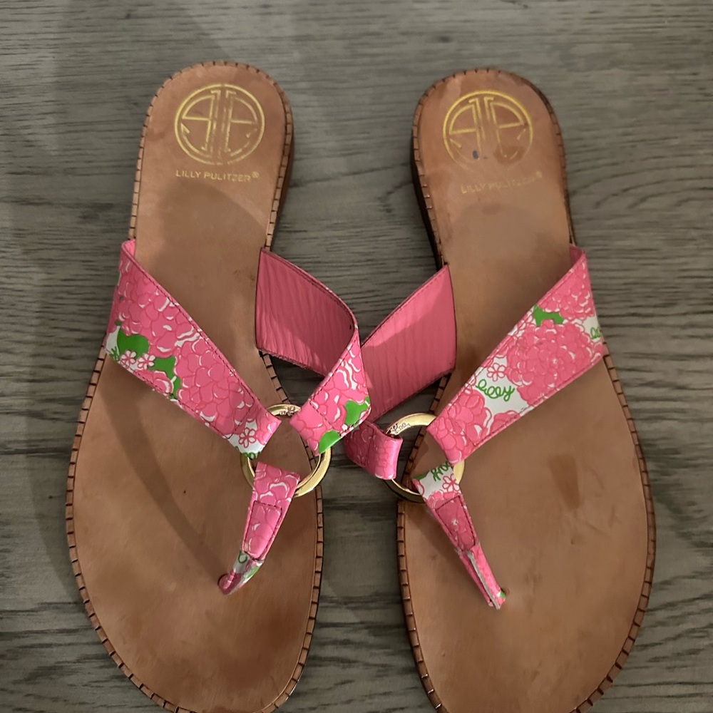 Lilly Pulitzer leather sandals